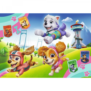 Trefl 14835 Puzzles - 100 Glitter - Shiny dogs / Viacom PAW Patrol_FSC Mix 70%
