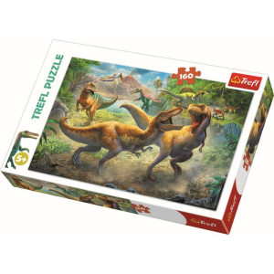 Trefl 15360 Puzzles - 160 - Fighting Tyrannosaurs   Trefl