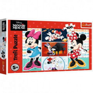 Trefl 16517 Puzzles - 100 - Amusing Minnie / Disney Minnie_FSC Mix 70%