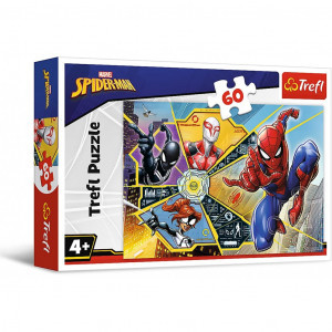 Trefl 17372 Puzzles - "60" - On the web   Disney Marvel Spiderman