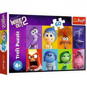 Trefl 17397 Puzzles - "60" - Know your emotions / Disney Inside Out 2