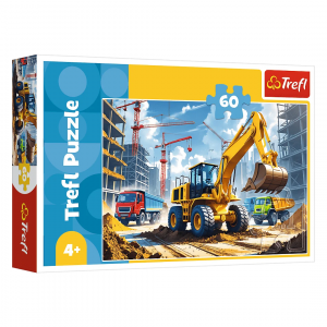 Trefl 17406 Puzzles - 60 - Backhoe loader tractor
