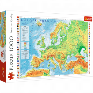 Trefl 10605 Puzzles - "1000" - Physical Map of Europe
