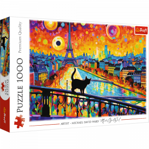 Trefl 10795 Puzzles - 1000- Cat in Paris