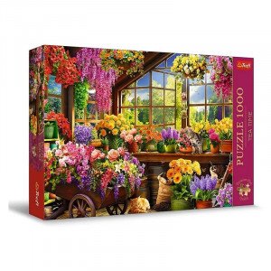 Trefl 10840 Puzzles - 1000 Premium Plus - Tea Time: Preparations for spring