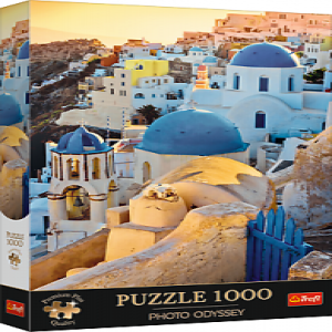 Trefl 10853 Puzzles - "1000 Premium Plus" - Photo Odyssey: Town of Oia, Santorini_FSC Mix 70%