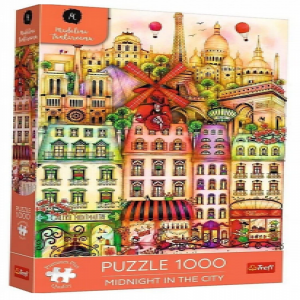 Trefl 12073 Puzzles - 1000 Premium Plus - Midnight in Paris / Madalina Tantareanu_FSC Mix 70%
