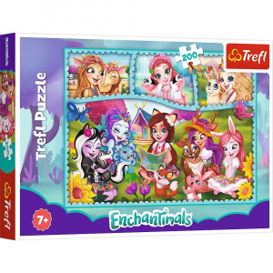 Trefl 13261 Puzzles - "200" - Amazing Enchantimals world   Mattel Enchantimals