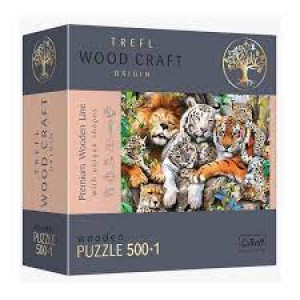 Trefl 20152 Puzzles - "501" - Wild Cats in the Jungle   Wooden Puzzles