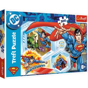 Trefl 23032 Puzzles - 300 - The indestructible Superman / Warner Superman_FSC Mix 70%