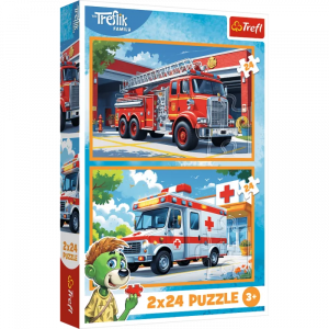 Trefl 34447 Puzzles - 2x24 - In the Land of Joy