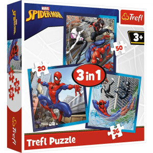 Trefl 34874 Puzzles - "3in1 - Spider friends" / Disney Marvel Spiderman