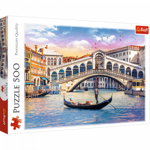 Trefl 37398 Puzzles - 500- Rialto Bridge, Venice