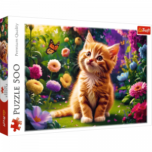 Trefl 37525 Puzzles - 500 - Cute Kitty