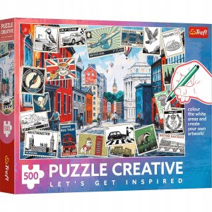 Trefl 37563 Puzzles - 500 Puzzle Creative - Greetings from London