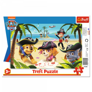 Trefl 31350 Puzzles - "15 Frame" - Friends from Paw Patrol   Viacom PAW Patrol