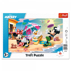 Trefl 31390 Puzzles - 15 Frame - Play on the beach