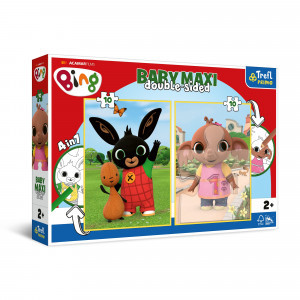 Trefl 43002 Puzzles - Baby MAXI 2x10 - Bing The Rabbit / Acamar Films Bing