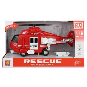 WY750B Elicopter cu inertie Fire &amp; Rescue Helicopter 1:16