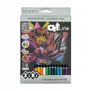 ZB.2433 Creioane colorate 18 culori., rotund, ART Line (12)