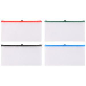 50328 Mapa Zip-pocket  ErichKrause® Fizzy Clear with colored zippers