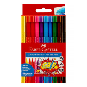 155310 Carioci color Faber-Castell Grip, 10 culori