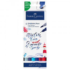 164519 Gofa Aqua Dual Marker Lettering Set Sea