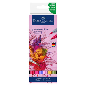 164527 Gofa Aqua Dual Marker Flowers 6x