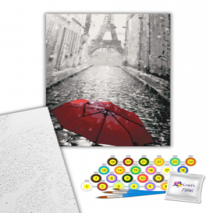 11207-AC Pictura pe numere Зонтик в Париже 40*50 см