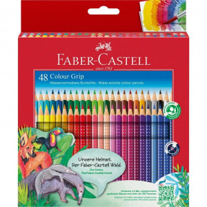112449 Creioane colorate Faber-Castell Grip 2001, 48 culori