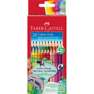 112424 Col.pencil Colour Grip cardboard/24x