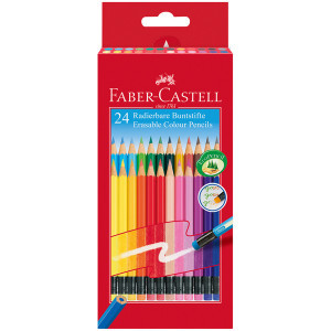 116625 Colour pencils erasable 24xcardboard box