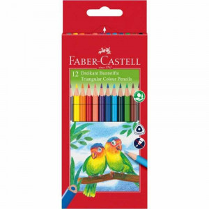 120523 Creioane colorate Faber-Castell ECO 12 culori