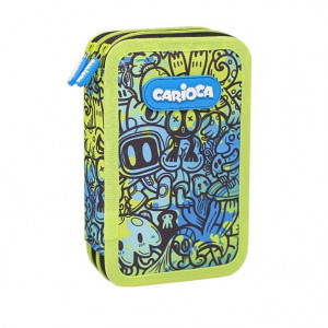 130551 PENAR CARIOCA 2-ZIP COMIX BLUE/YELLOW