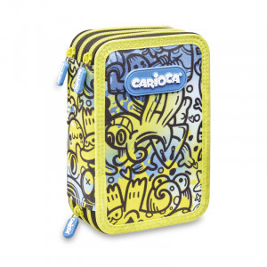 130552 PENAR CARIOCA 3-ZIP COMIX BLUE/YELLOW