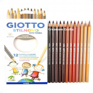 25740000 Creioane colorate BOX 12 GIOTTO STILNOVO SKINTONES