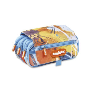 220552 PENAR CARIOCA 3-ZIP POUCH SPRAY BLUE