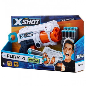 36377 Blaster X-SHOT EXCEL FURY 4, ZURU, 16 cartuse