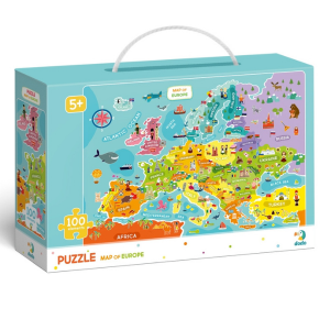 300124 Puzzle &ldquo;Harta Europei, 100 elem. Dodo