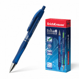 31 PIX ErichKrause MEGAPOLIS blue (box 12 pcs.)