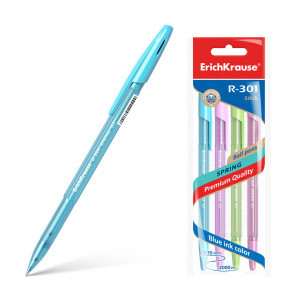 Set pix 33643 ErichKrause R-301 Spring Stick 0.7 blue (polybag 4 pcs.)