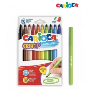 44001 Carioci CARIOCA Creatip Box 10pcs Felt Tip Pens