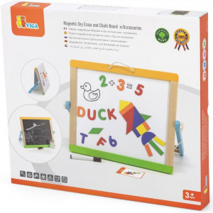 44545 Magnetic Dry Erase and Chalk Board  VIGA
