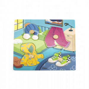 44599 Flat Puzzle — Clothes VIGA