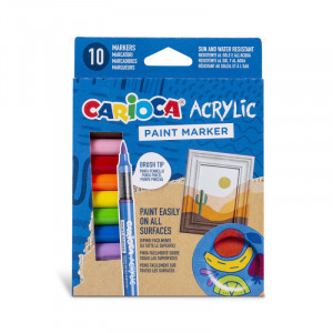 45281 Set paint marker CARIOCA Acrylic 10 cul. (6)