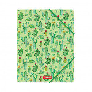 49292 Mapa на резинке ErichKrause Tropical Cactus, A4 (4 pcs in a bag)