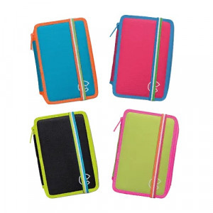 42802 Penar CARIOCA Pencil Case Fluo 3 zip