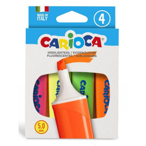 42870 Set markatoare CARIOCA 4 cul.