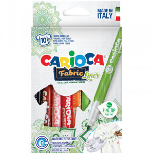 42909 Carioci pentru textile CARIOCA Fabric Fine Box  10pcs