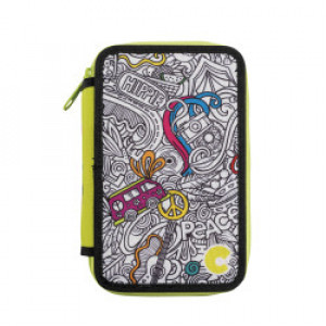 42912 Penar CARIOCA Pencil Case Color 3zip Assorted